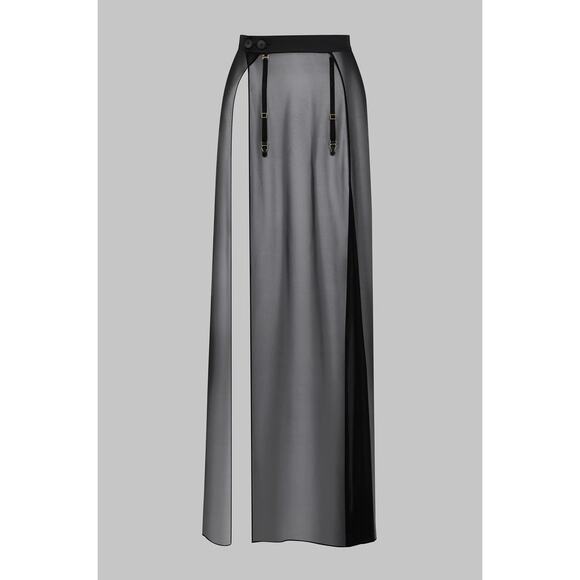 Maison Close Long Muslin Wrap Skirt Sheer Sz US 6 - Picture 1 of 11